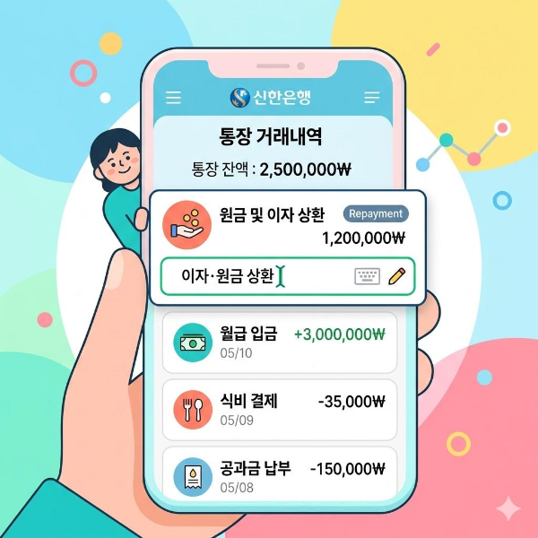 차용증 계좌이체 상환 기록 관리