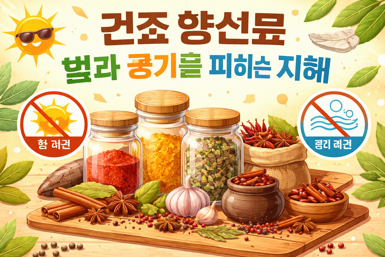 향신료 오래 신선하게 보관하는 나만의 방법