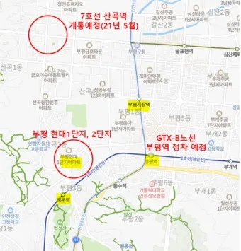 GTX B 노선 개발 수혜 지역 노선도 시장_10