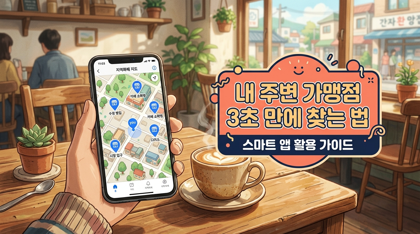 지역 화폐 전용 앱 가맹점 찾기 기능을 활용한 주변 사용처 검색 방법