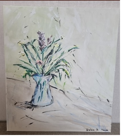 허찬미 작가 정물화 모작 그리기