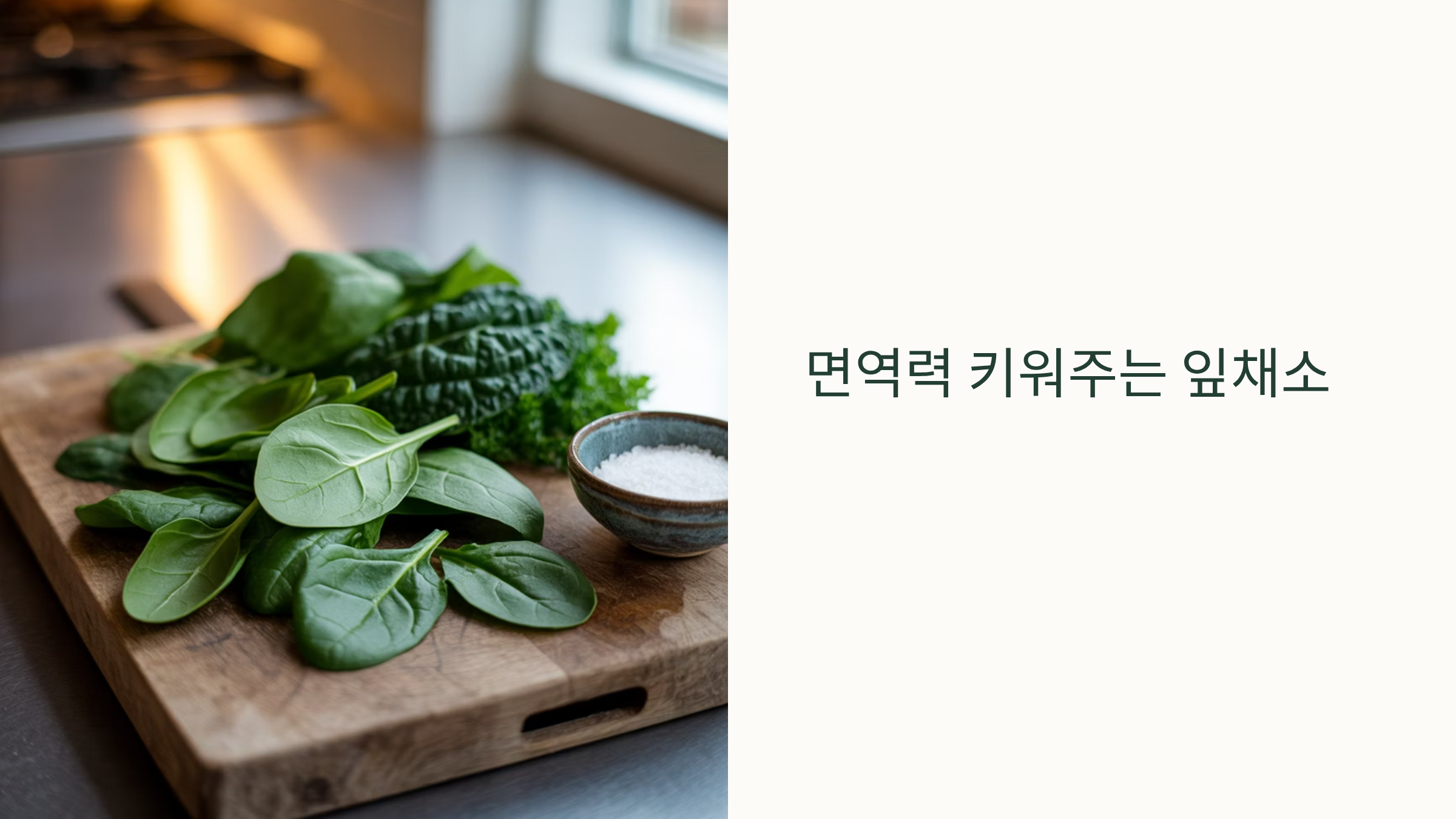 시금치·케일 등 잎채소 면역력 미치는 영향