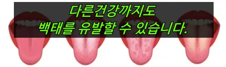 혀백태 다른원인