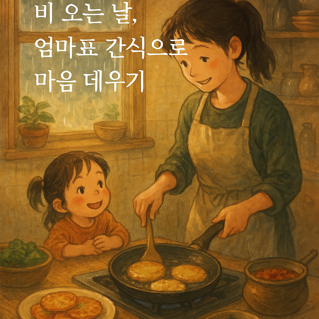 비 오는 날, 엄마표 간식