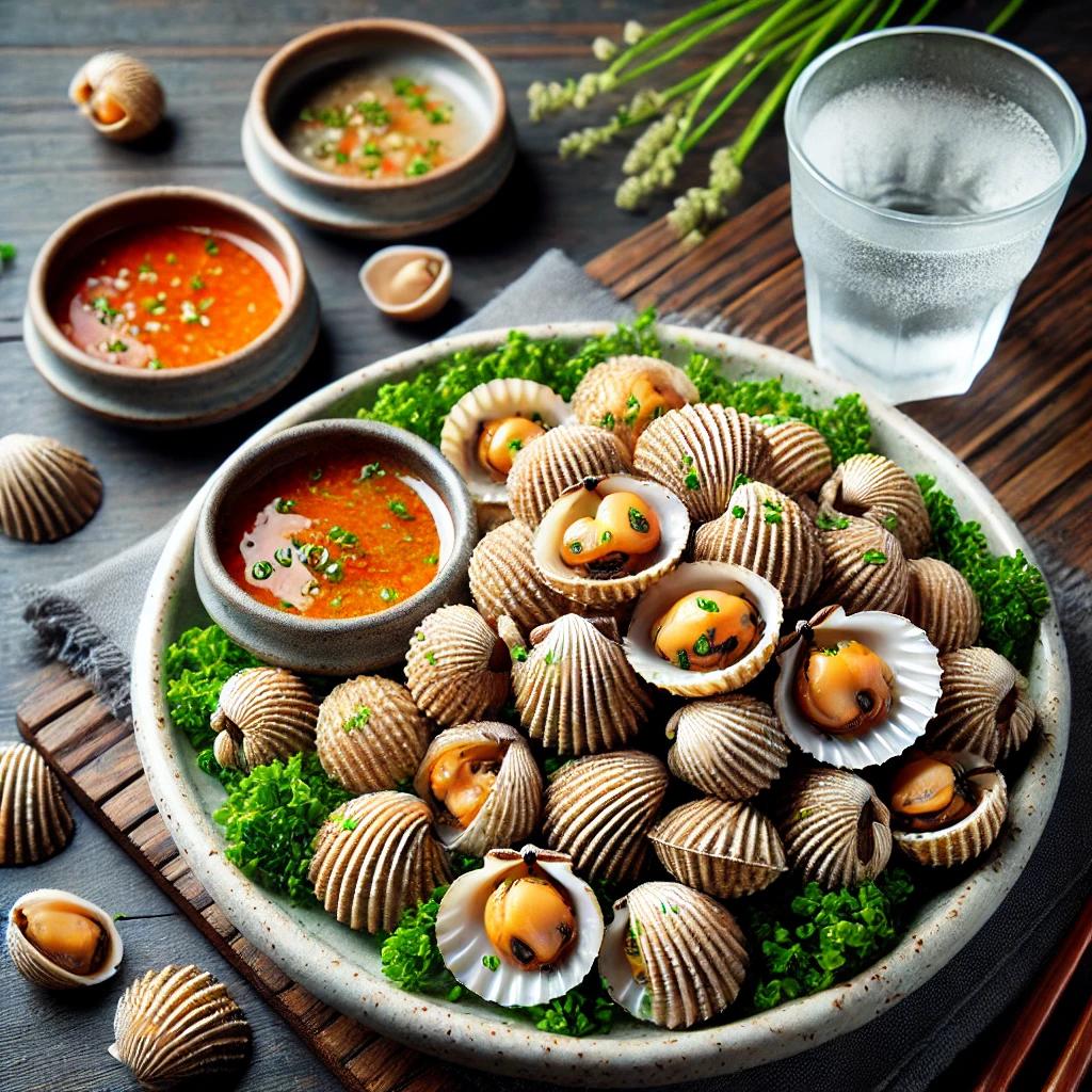 소주 안주로 꼬막데침이