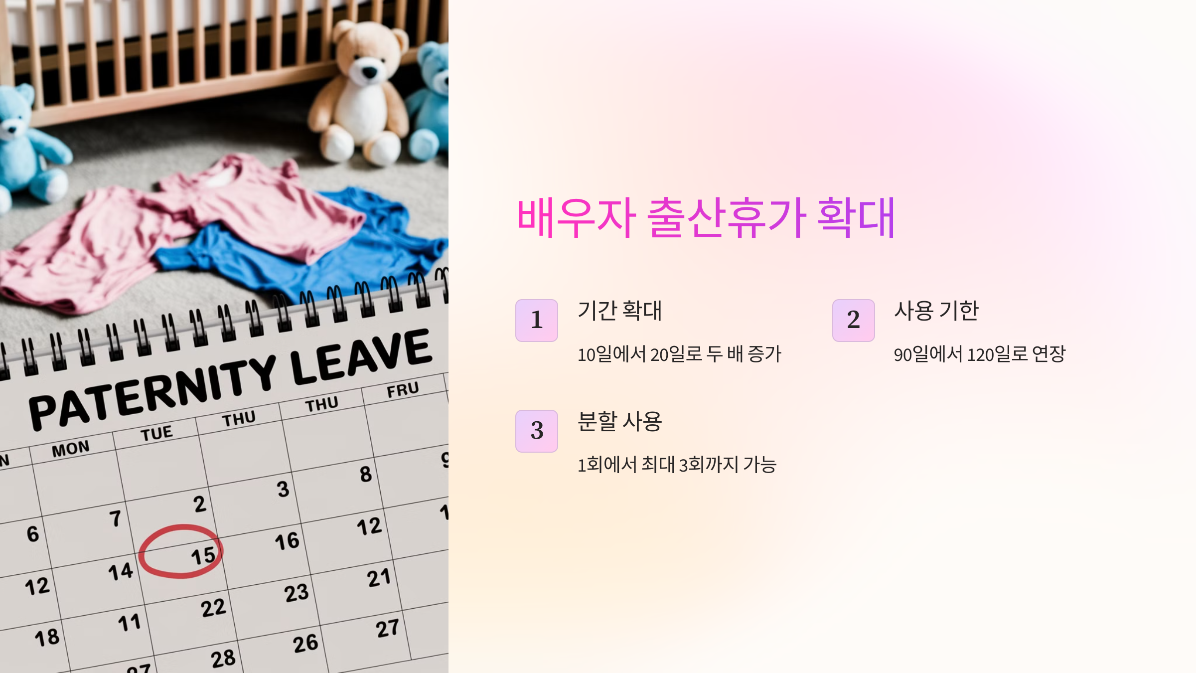 배우자 출산휴가 확대