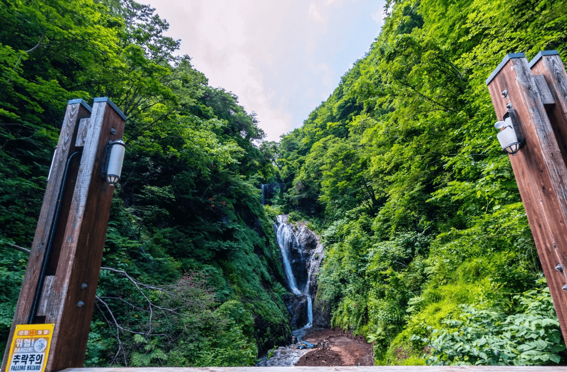 봉래폭포 울릉도의 청정수를 만나는 곳