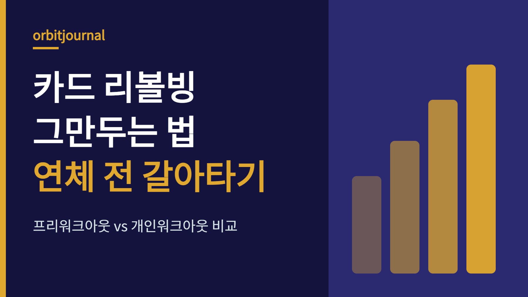 신용카드 리볼빙을 그만두고 연체 전 신속채무조정으로 갈아타는 방법 안내