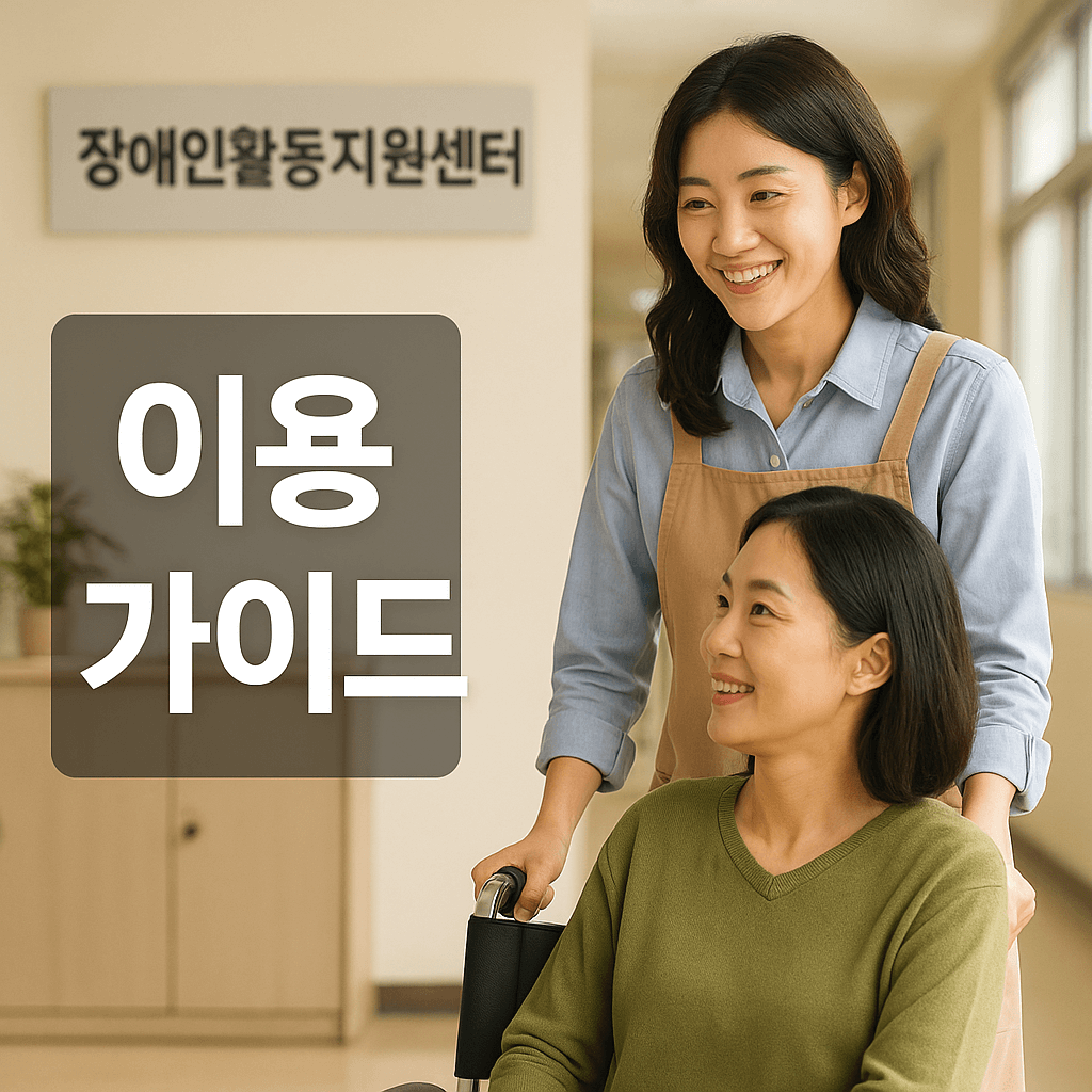 장애인활동지원센터 이용가이드