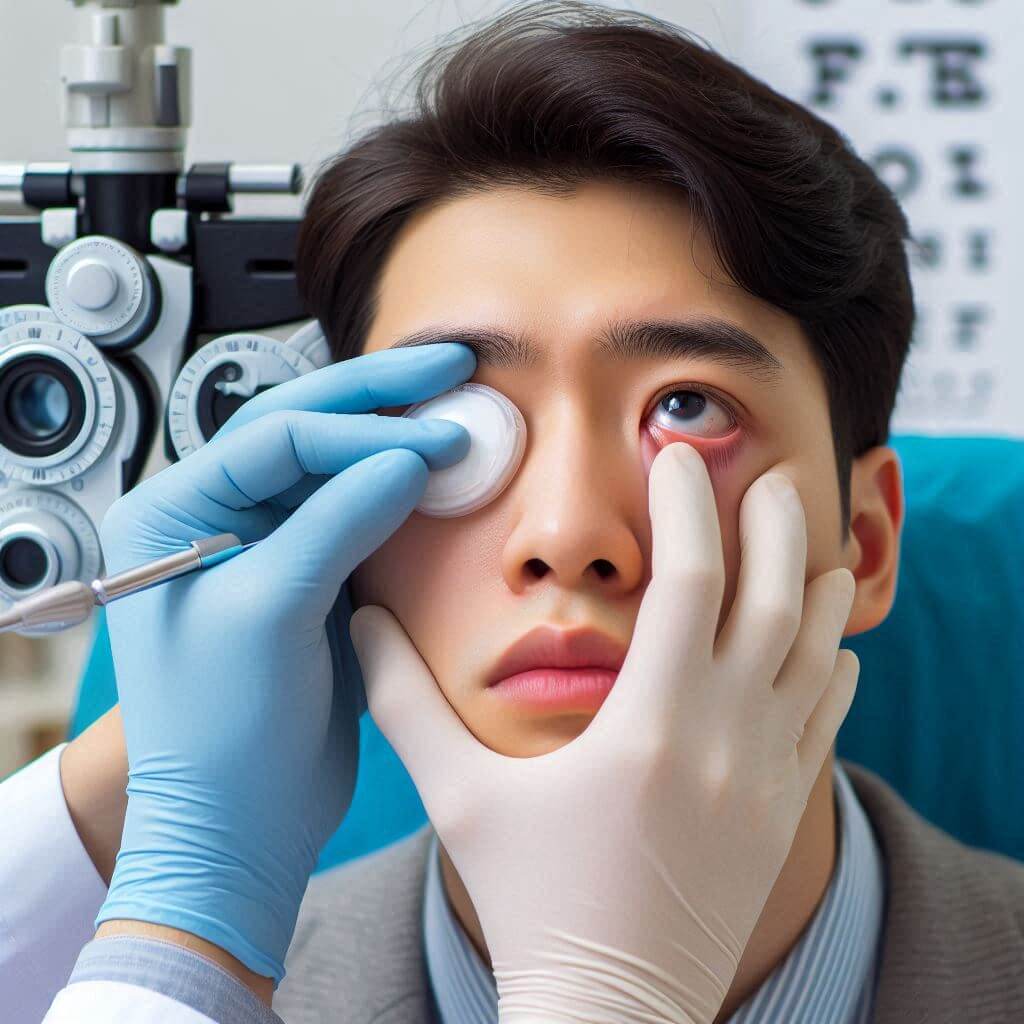 갑작스러운 눈 가려움과 이물감