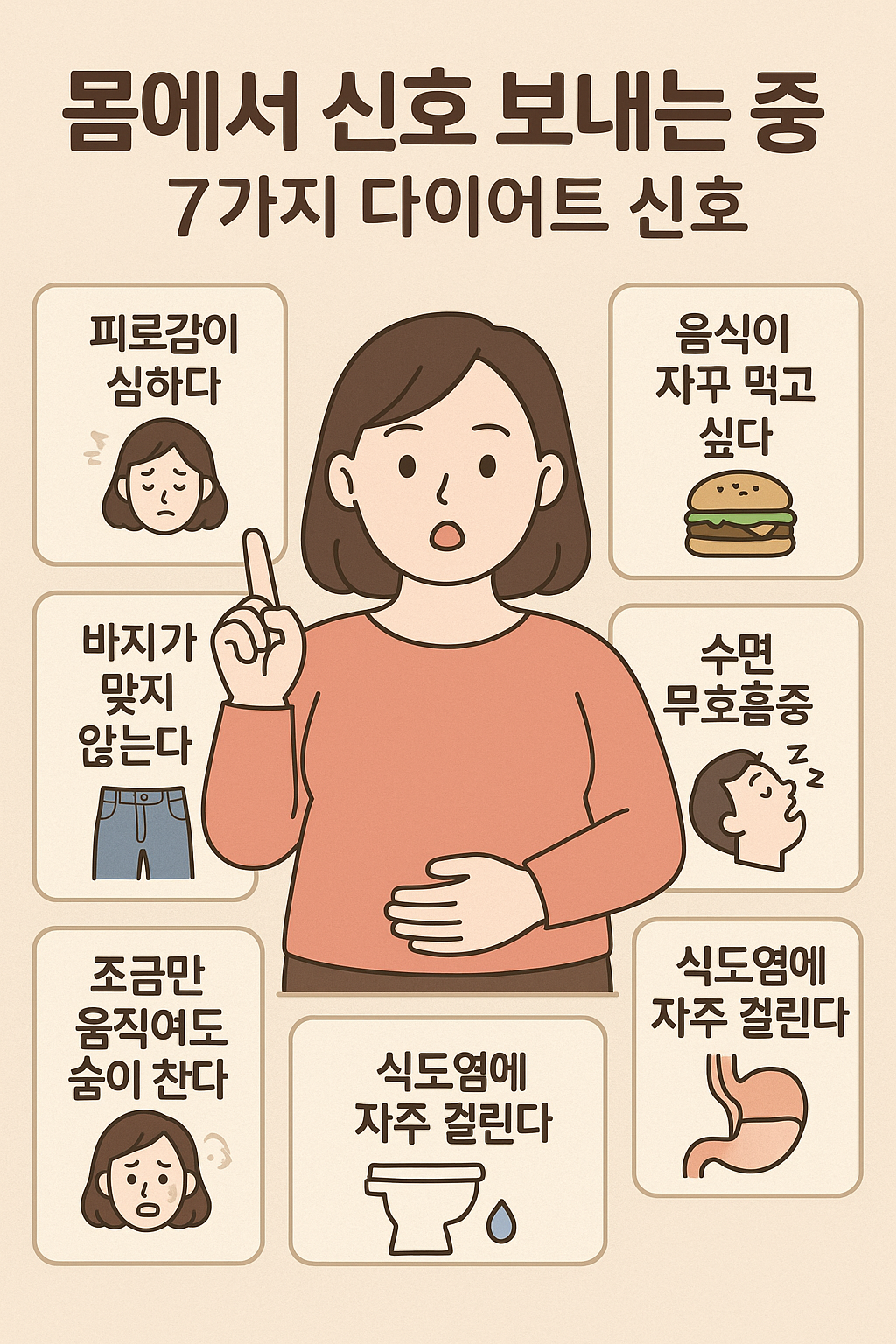 몸에서 보내는 7가지 다이어트 신호