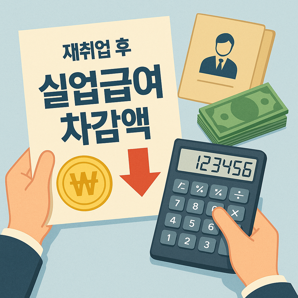 재취업 후 실업급여 차감액 계산법