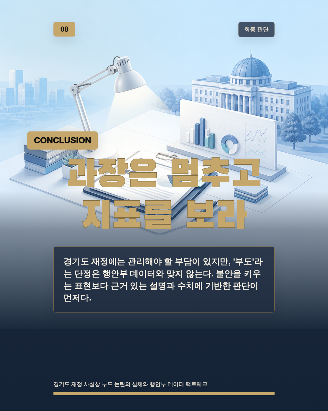 과장은 멈추고 지표를 보라