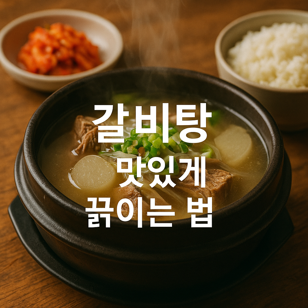 갈비탕 맛있게 끓이는 법
