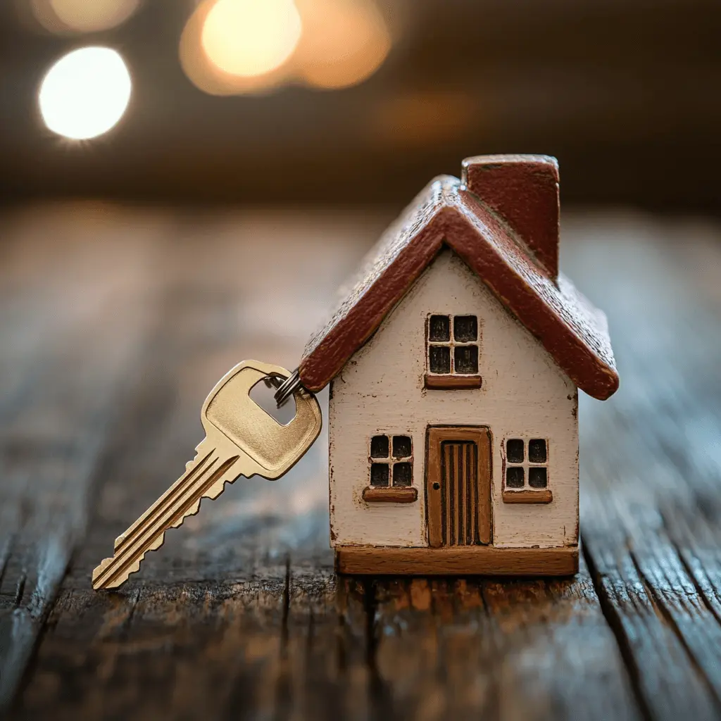 AI 얼굴인식 도어락 vs 지문 도어락과 대비되는 열쇠도어락 이미지