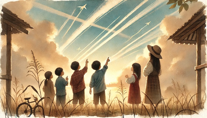 켐트레일에 대한 이미지