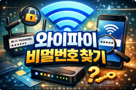 와이파이 비밀번호 찾기