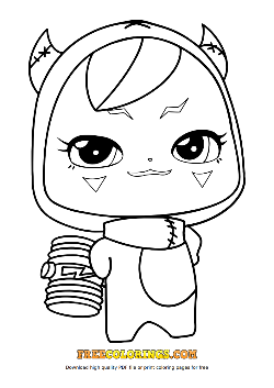 악동핑 색칠공부 도안 이미지