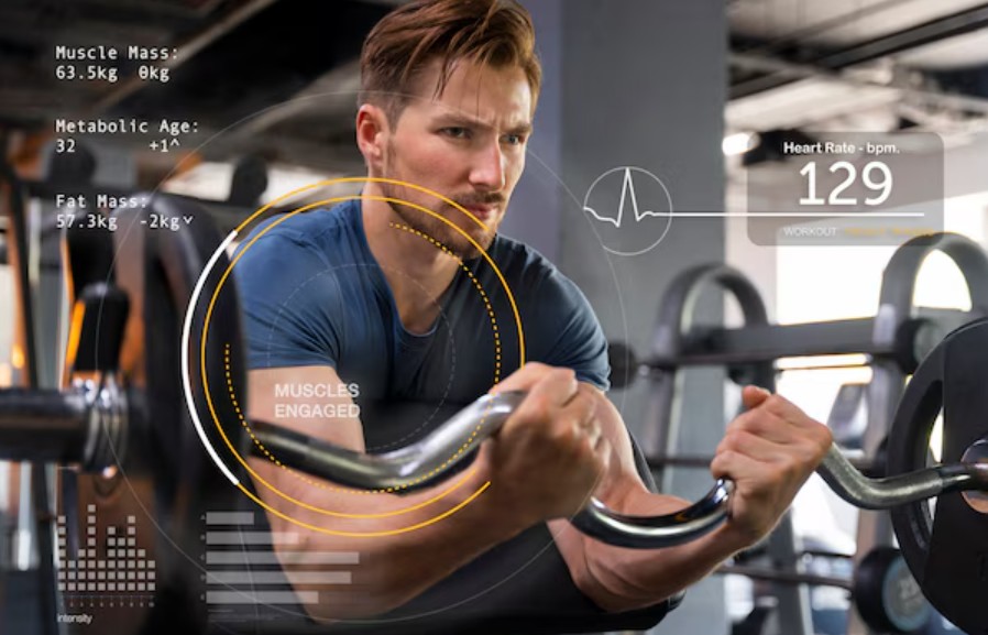 헬스 하는 사진