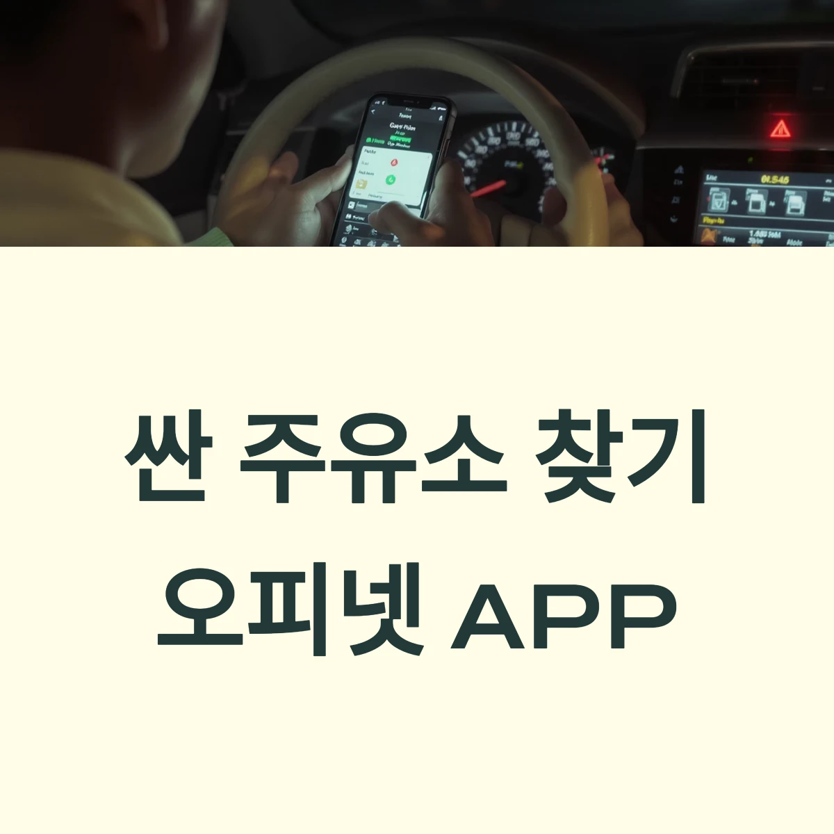 오피넷 모바일 앱 다운로드 근처 24시간 싼 주유소 찾기