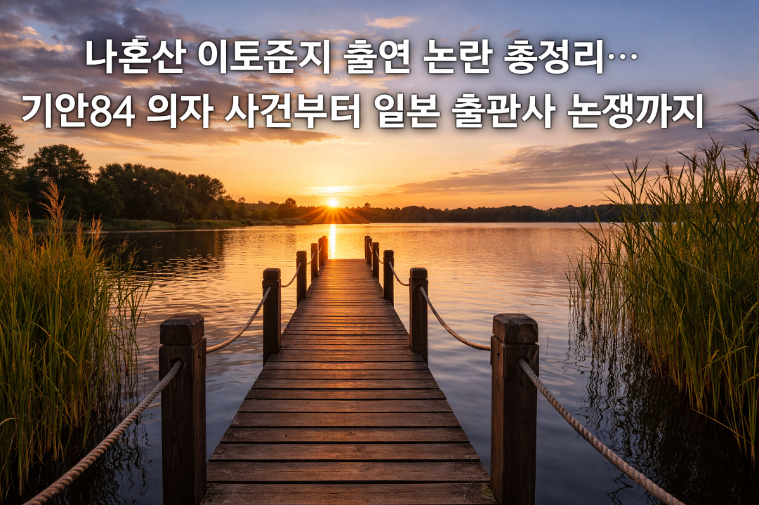 나혼산 이토준지 출연 논란과 기안84 의자 사건 3분 완벽 정리