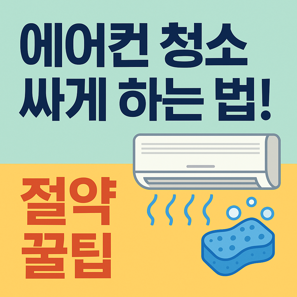 에어컨 청소, 싸게 잘하는 법! 돈 아끼는 꿀팁 대공개