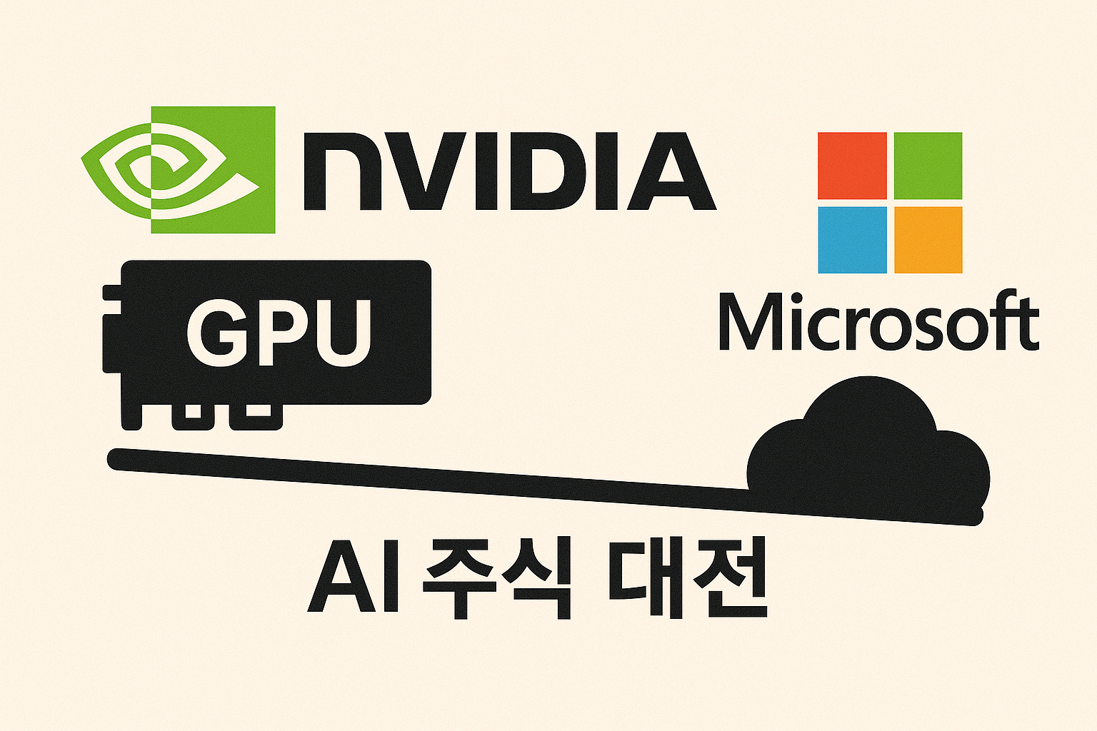 2025년 AI 투자 핵심 🔥 엔비디아 vs 마이크로소프트 완벽 비교 분석