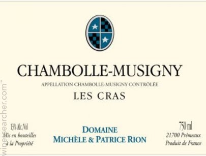 도멘 미쉘 에 파트리스 리옹 샹볼 뮈지니 프르미에 크뤼 레 크라