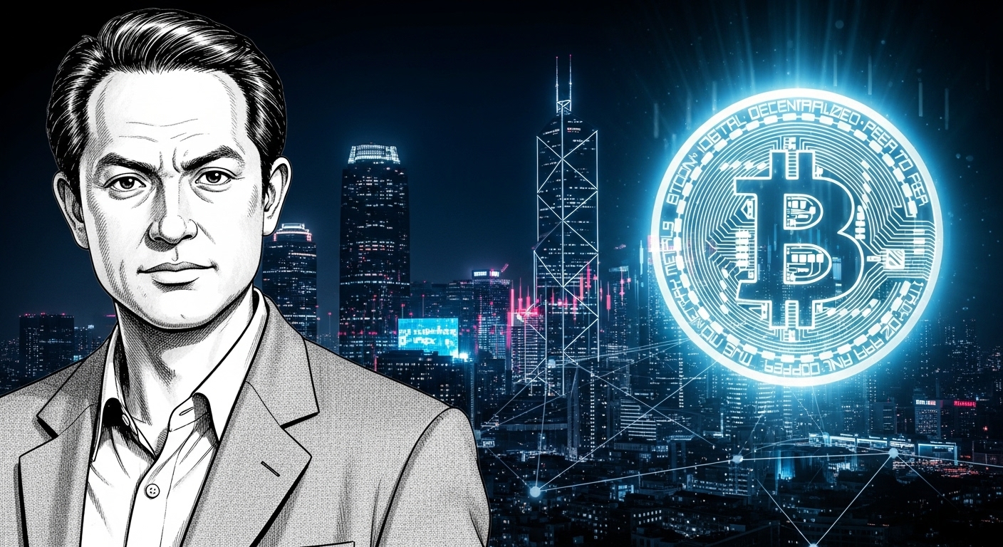 비트코인 로고와 로버트 기요사키의 이미지가 함께 있는 모습