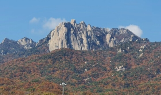 도봉산 정상의 모습