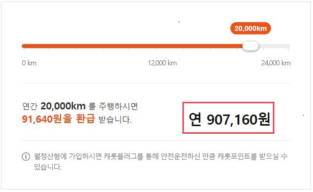 캐롯퍼마일자동차보험-월납형