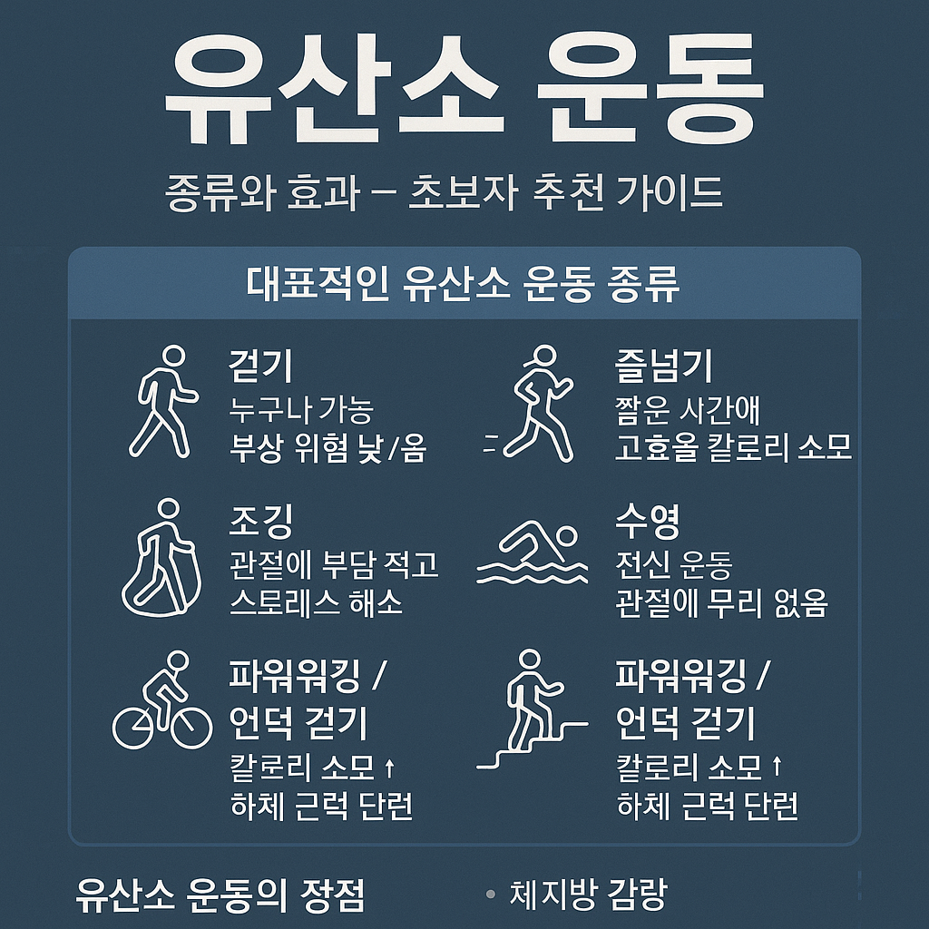 유산소 운동의 종류와 효과
