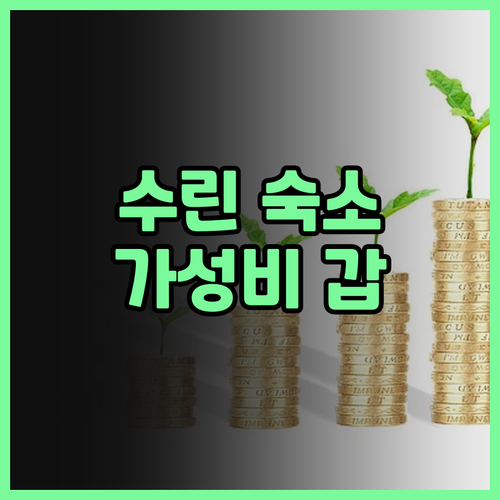 수린 여행, 가성비 숙소는 여기! 더