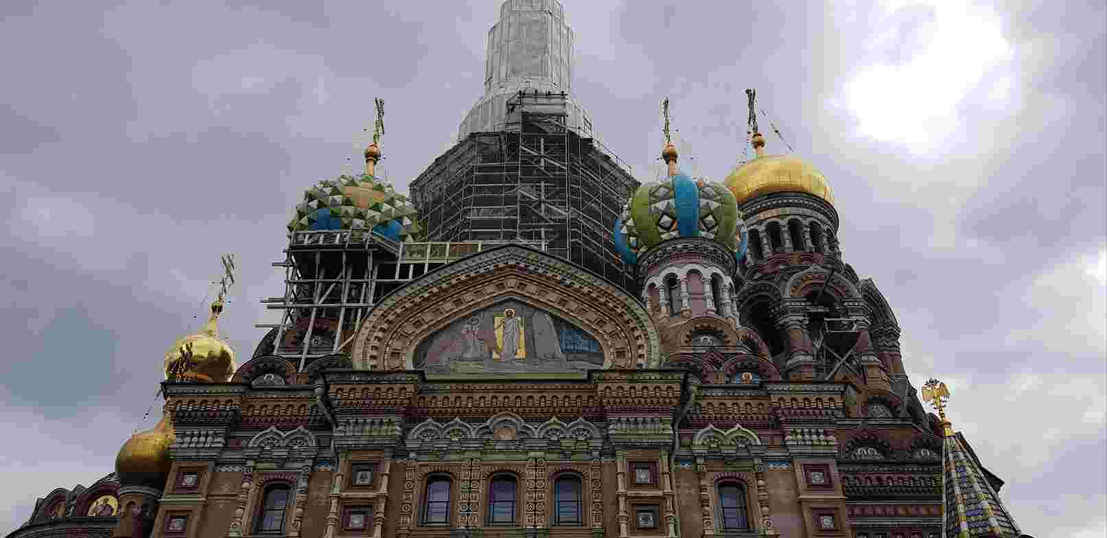 러시아 상트페테르부르크 피의 구원 사원