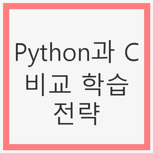 Python과 C 비교 학습 전략