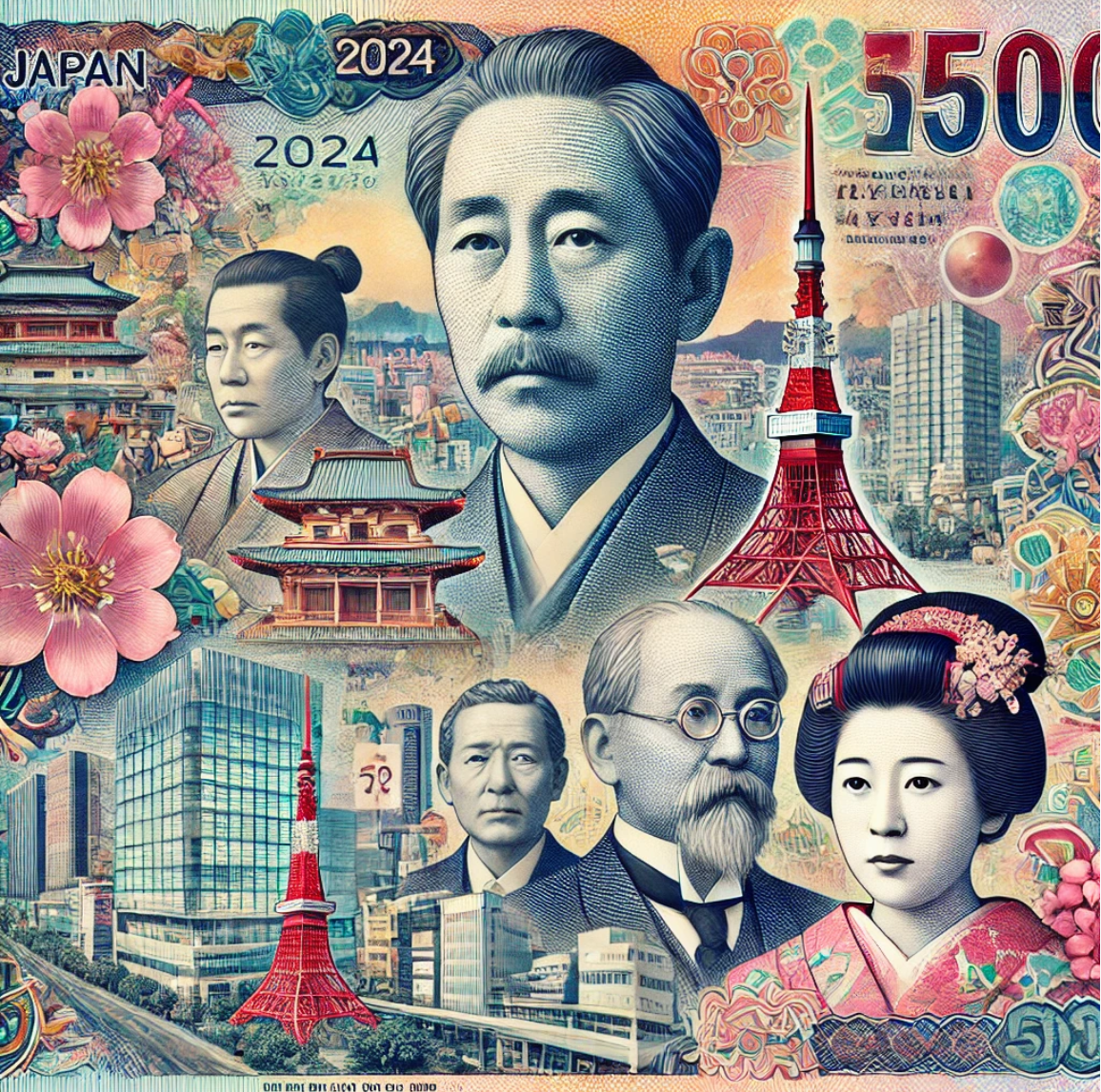 일본이 화폐계혁(DALL-E가 그린 그림)