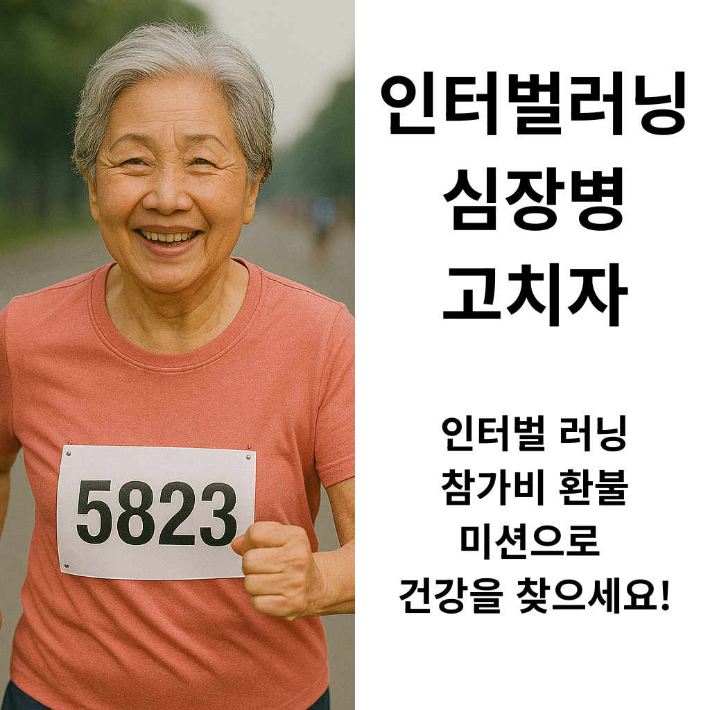 인터벌 러닝 심장병 고치자 인터벌 러닝 참가비 환불 미션으로 건강을 찾으세요!