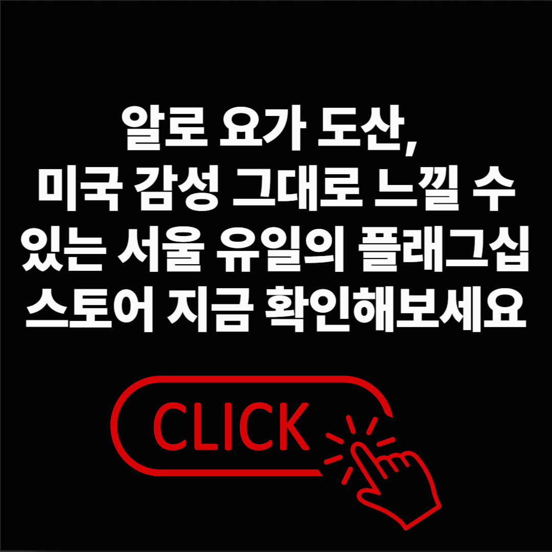 알로 요가 도산, 서울에서 미국 감성을 그대로 느낄 수 있는 플래그십 스토어 지금 확인해보세요