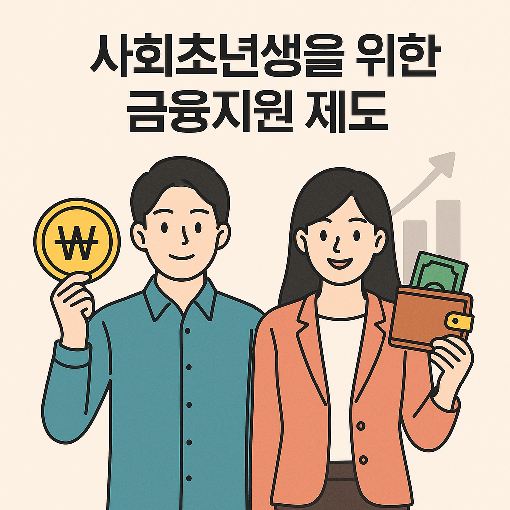 사회 초년생을 위한 금융지원 제도 포스터 이미지