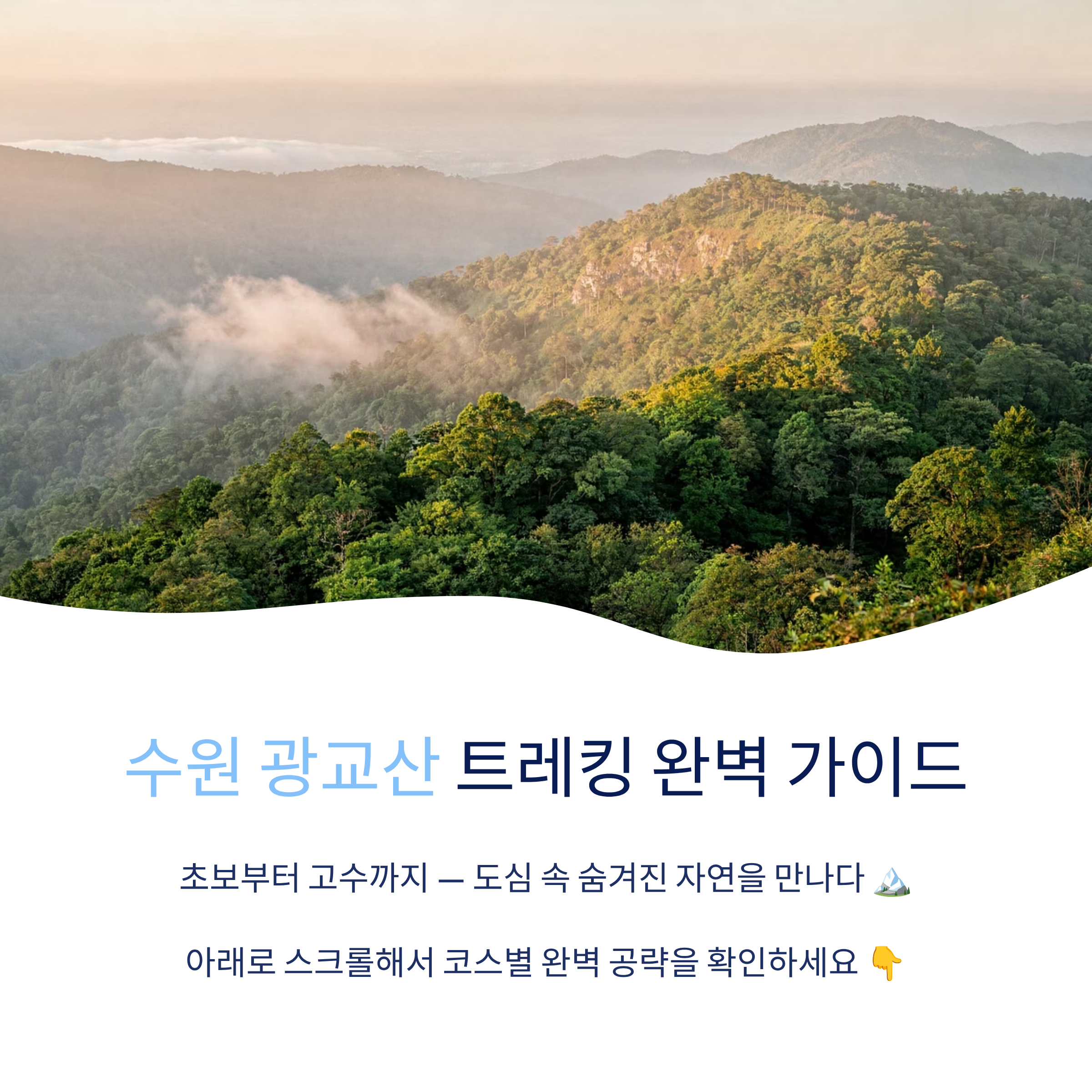 수원 광교산 트레킹 코스 완벽 가이드 &mdash; 초보부터 고수까지 모두 즐기는 법