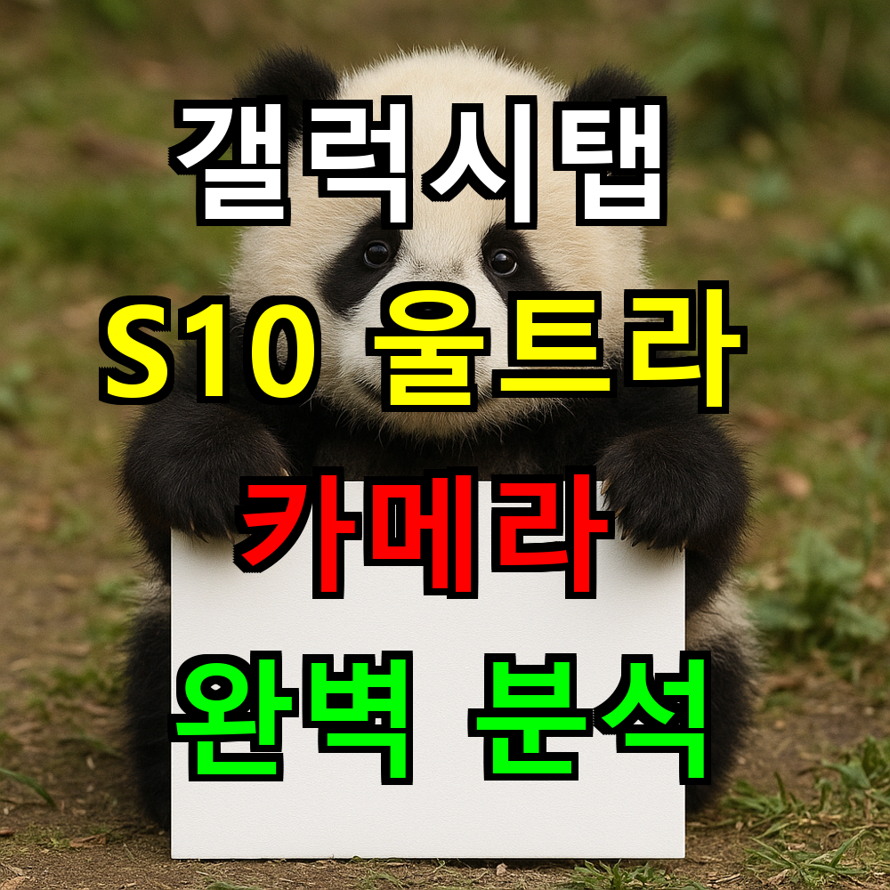 갤럭시탭 S10 울트라 카메라 완벽 분석