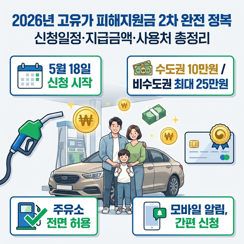 고유가 피해지원금 2차 완전 정복