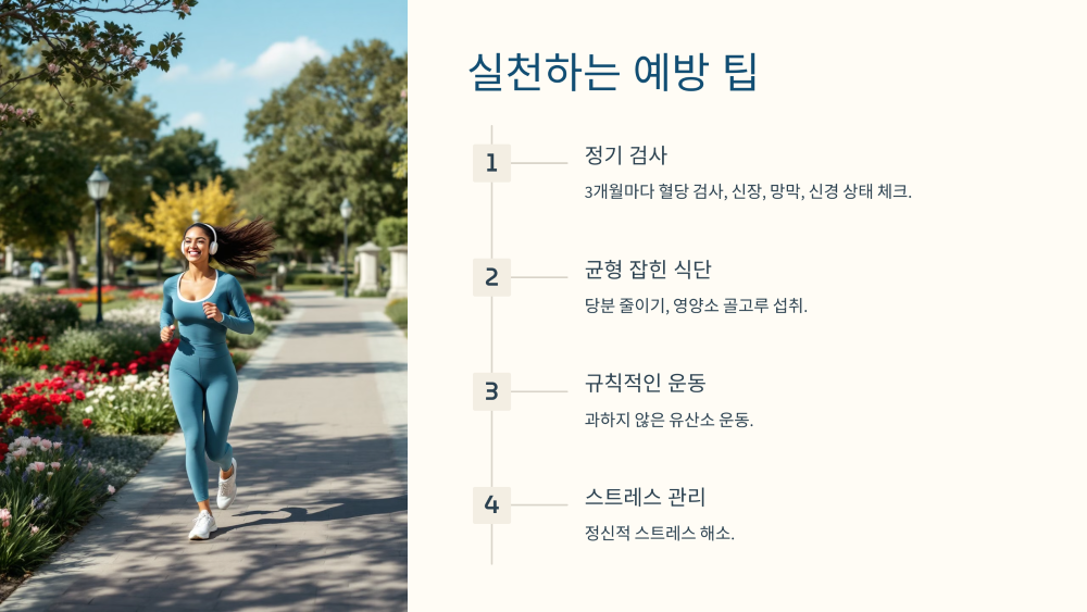 5. 실생활에서 실천하는 당뇨 합병증 예방 팁