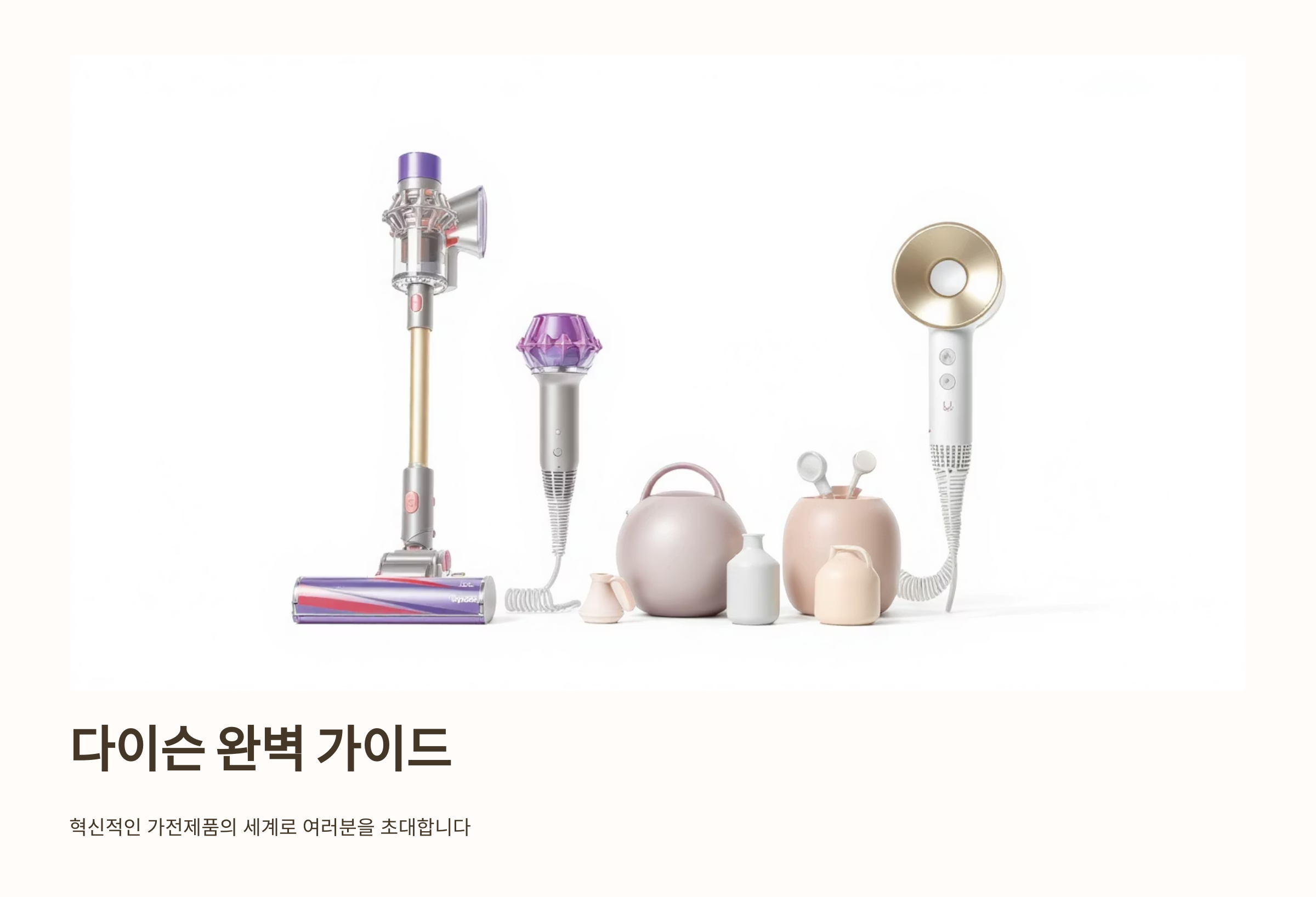 다이슨 청소기 선택과 활용법