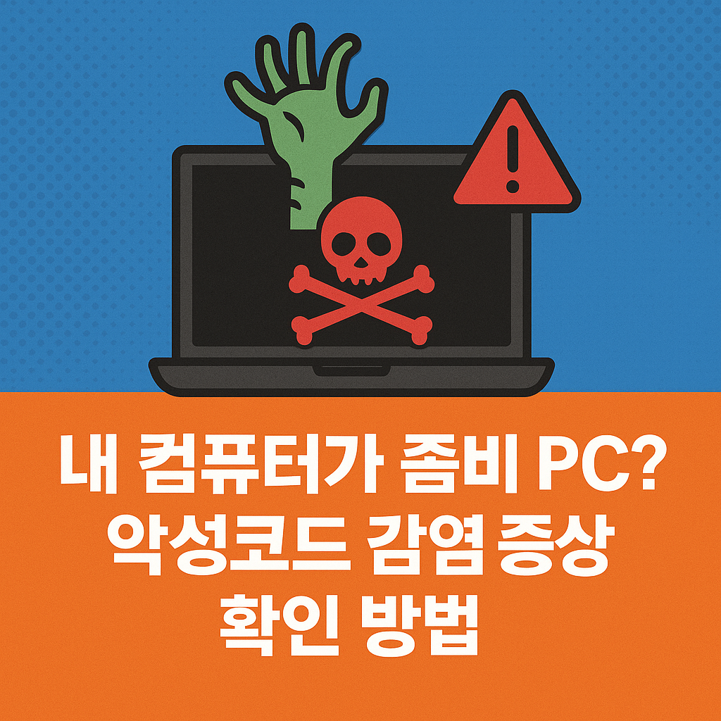내 컴퓨터가 좀비 PC? 악성코드 감염 증상과 확인 방법