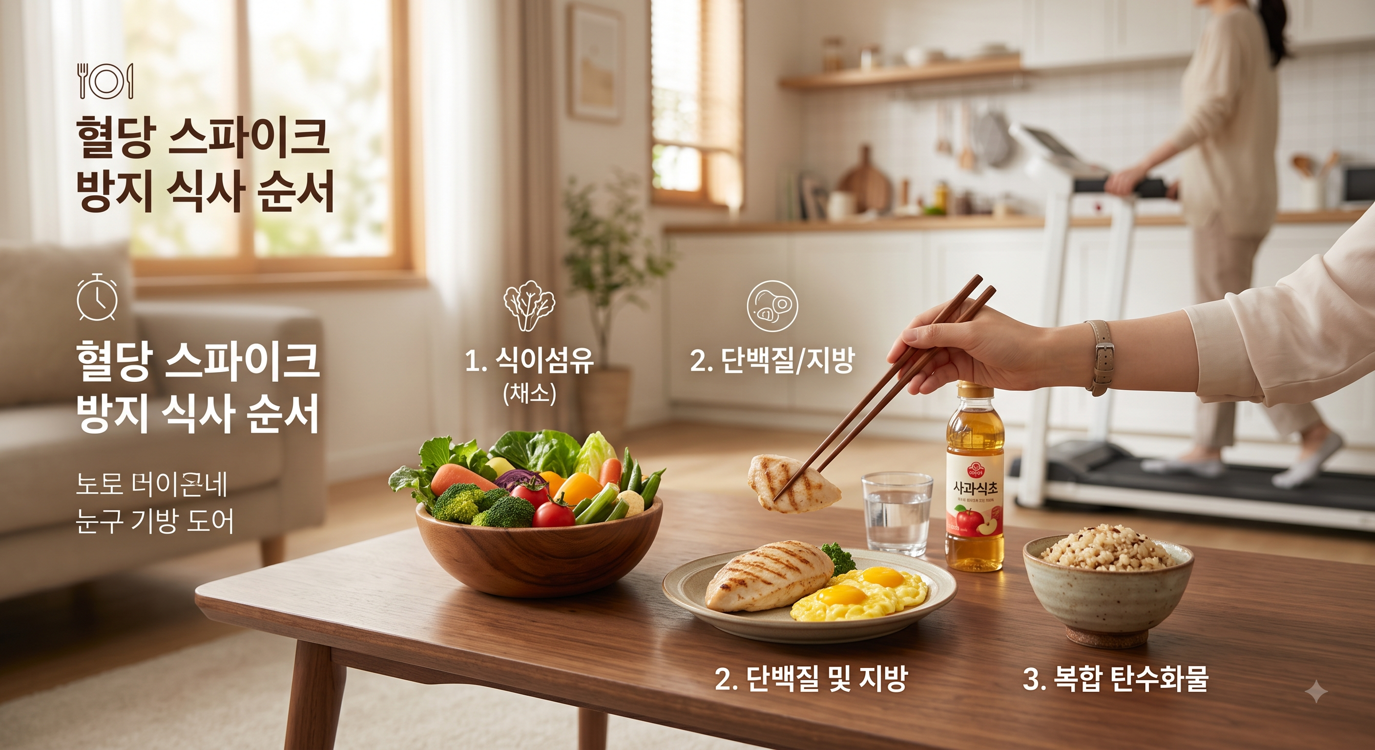 혈당 스파이크 혈당 관리 식사 순서 당뇨 식단 혈당 조절