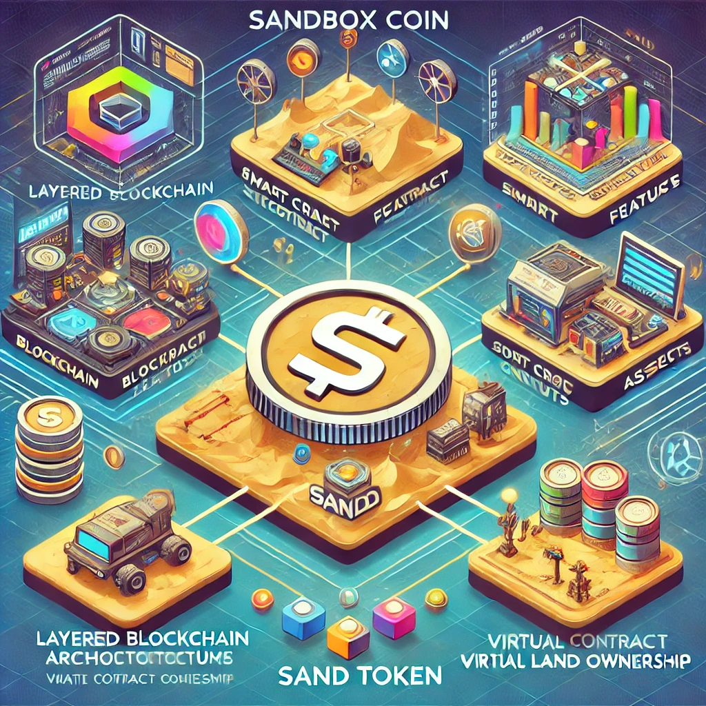 샌드박스 코인의 기술 구조와 관련된 이미지