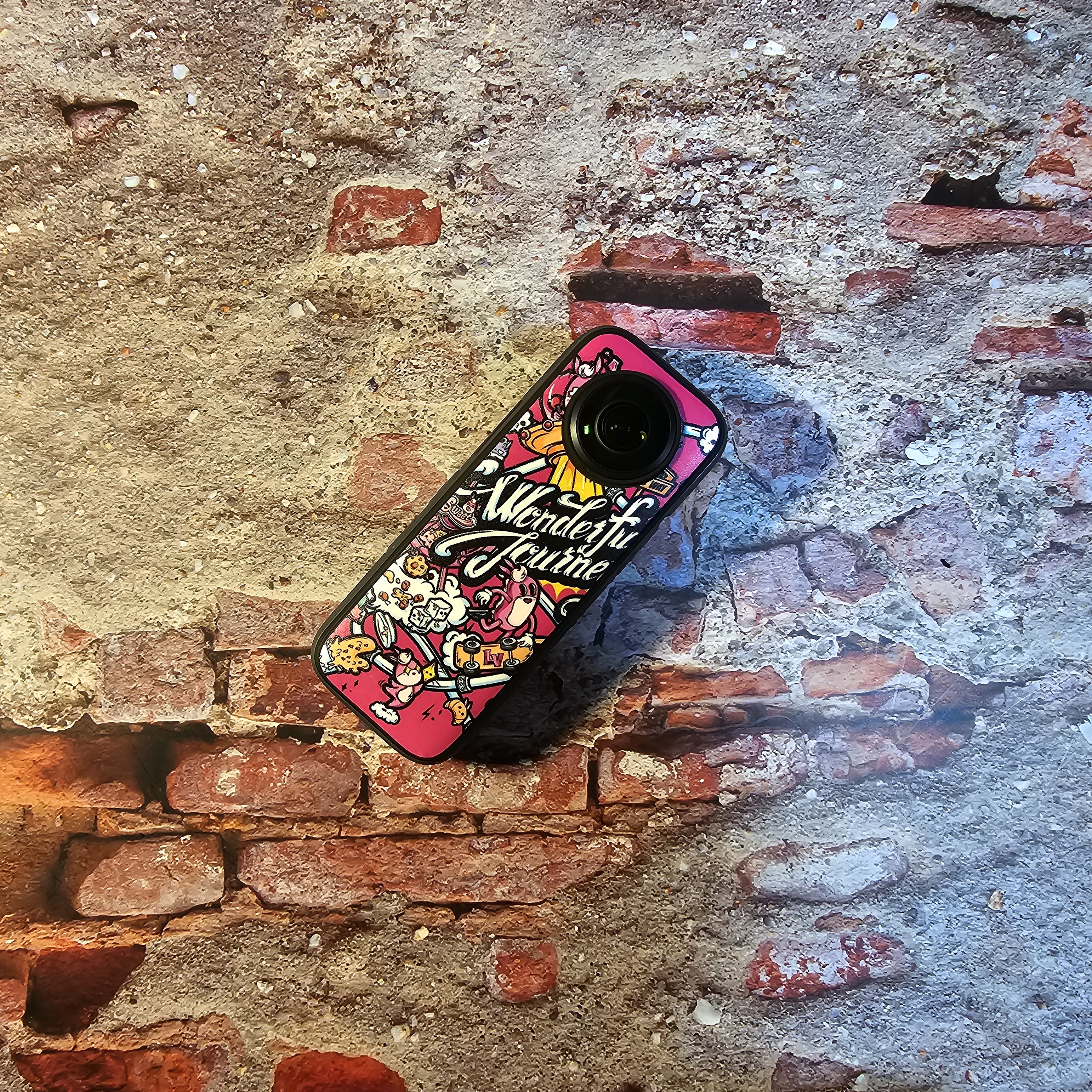 인스타360 X3 PVC 스티커 보호 필름 후면 부착 사진