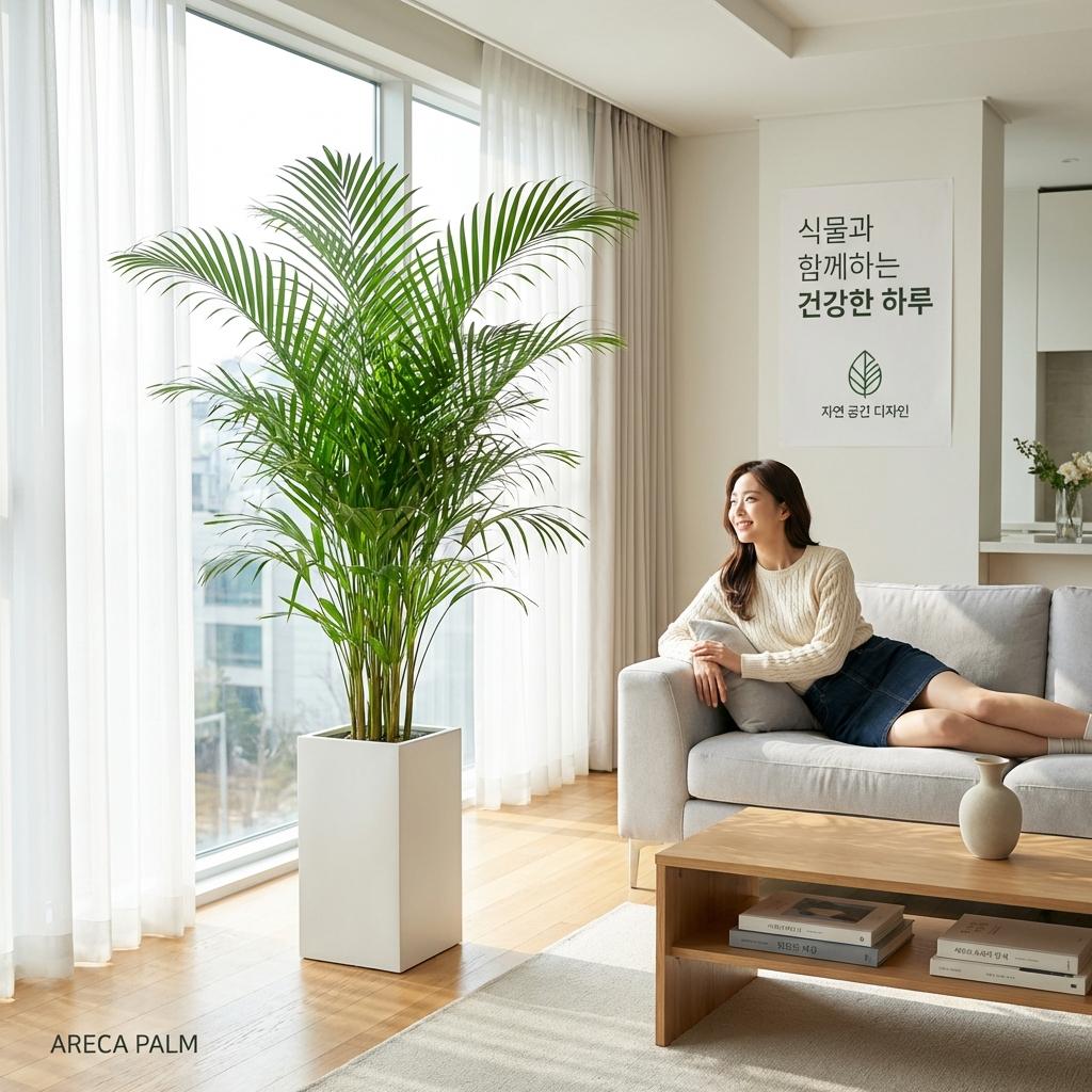 30평대 거실 공기정화식물 배치 공식