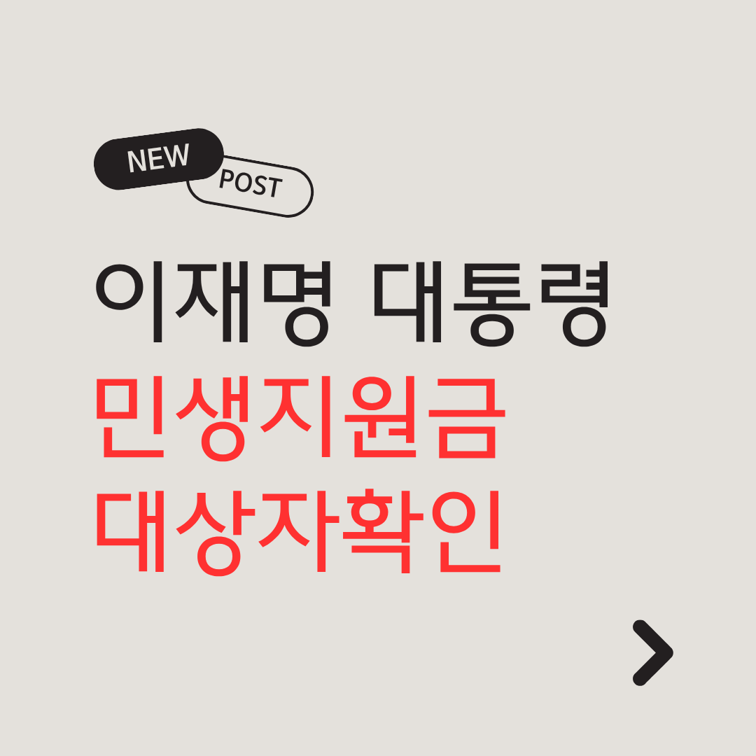 민생지원금 썸네일